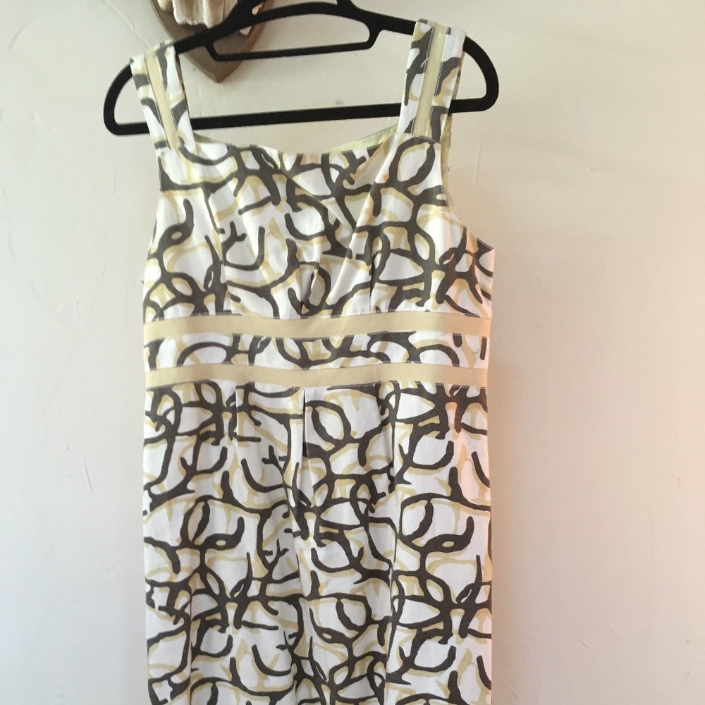 Two Star Dog Yellow Cream Cotton/Linen Sundress